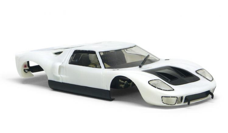SLOT IT white body for Ford GT 40